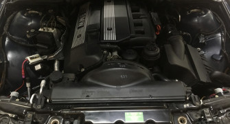 Мойка двигателя паром BMW 520 с консервацией